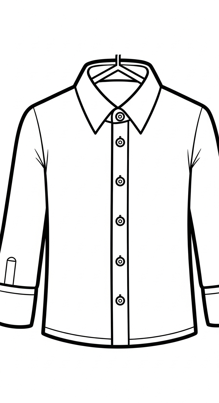 coloriage Chemise gratuit a imprimer 1