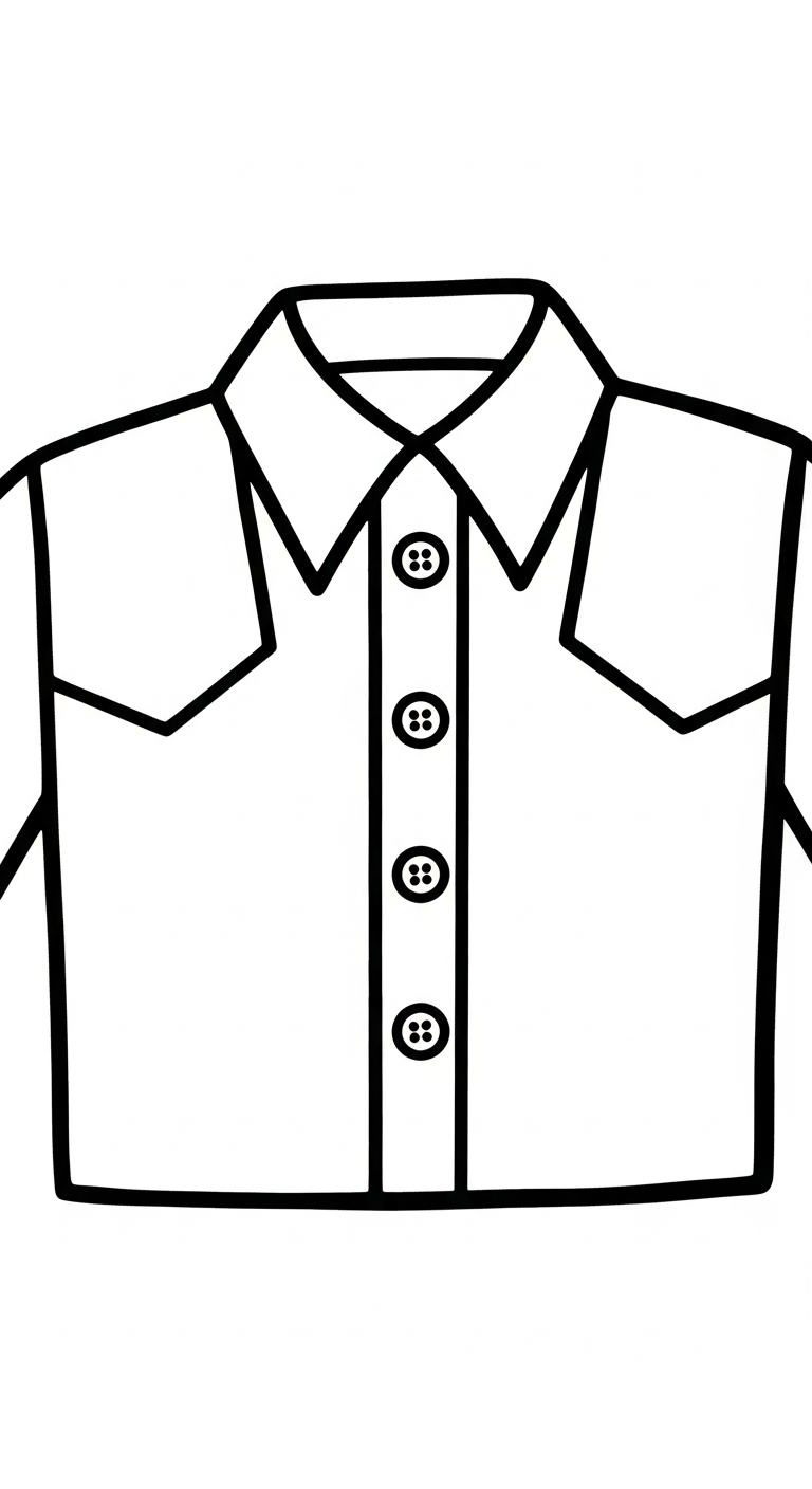 coloriage Chemise à imprimer pour enfant de 8 ans 1