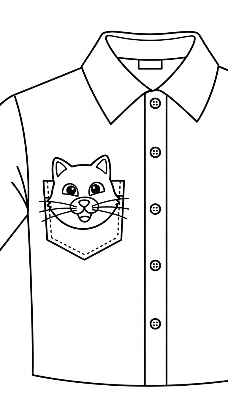 coloriage Chemise a dessiner et imprimer 1
