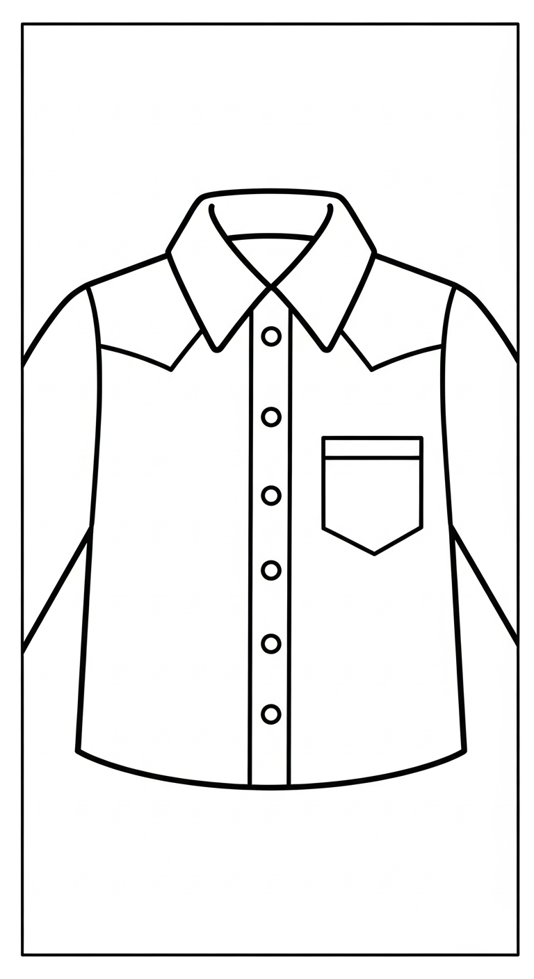 coloriage Chemise pour enfant