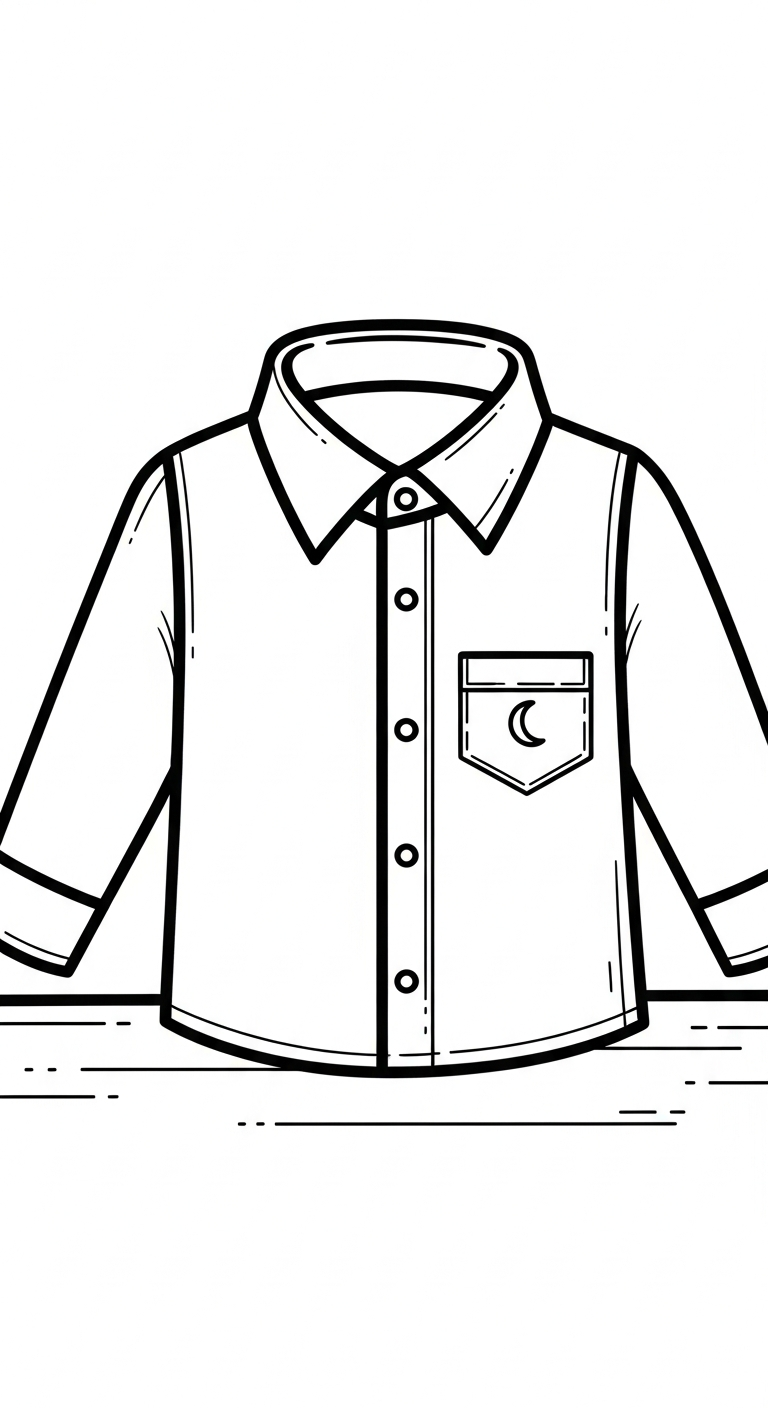 coloriage Chemise a imprimer
