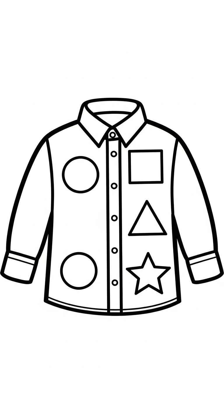 coloriage Chemise pour enfant de 6 ans