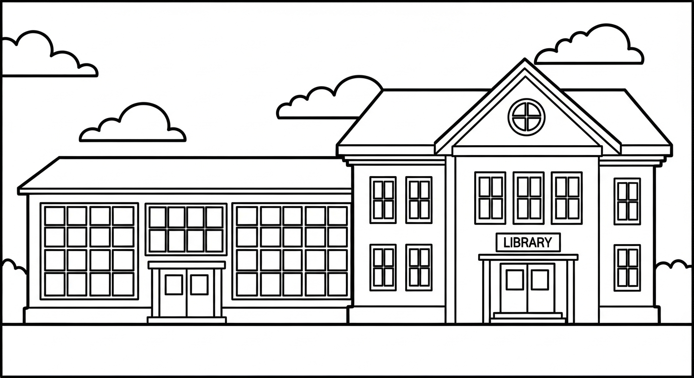 coloriage École updated pour enfant de 3 ans
