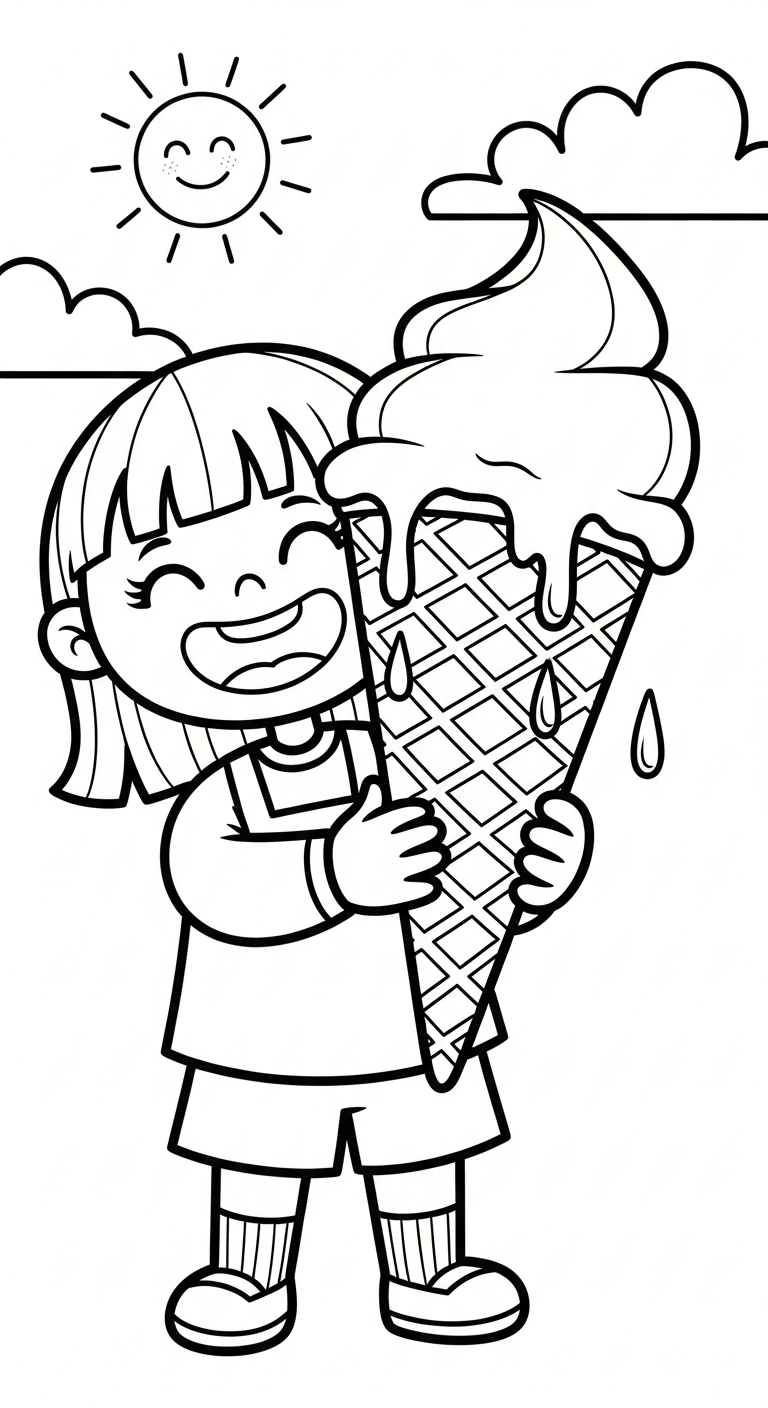 coloriage Été updated pour enfant de 8 ans