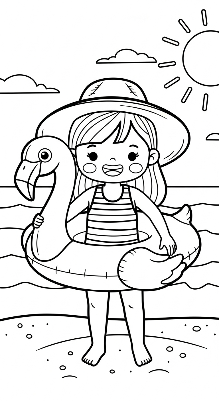 coloriage Été updated pour enfants à imprimer 3