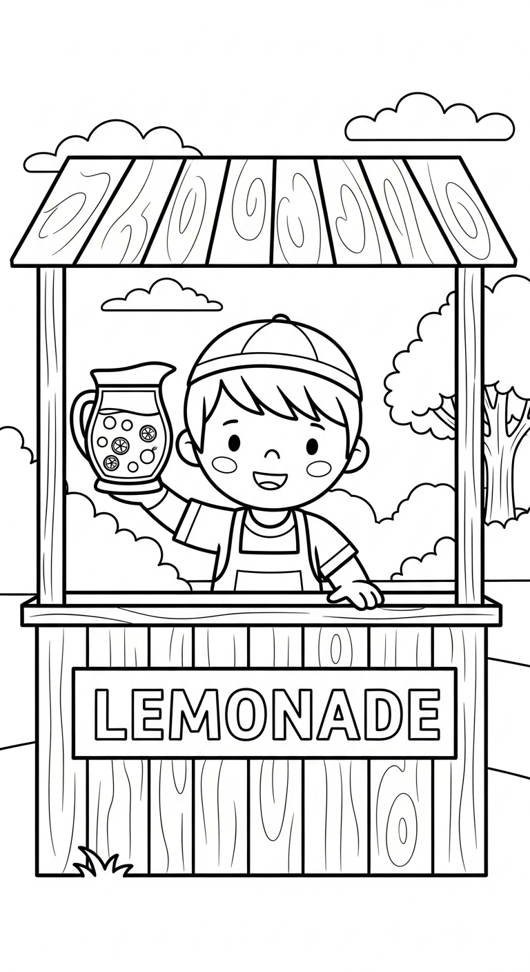 coloriage Été updated à imprimer kawaii
