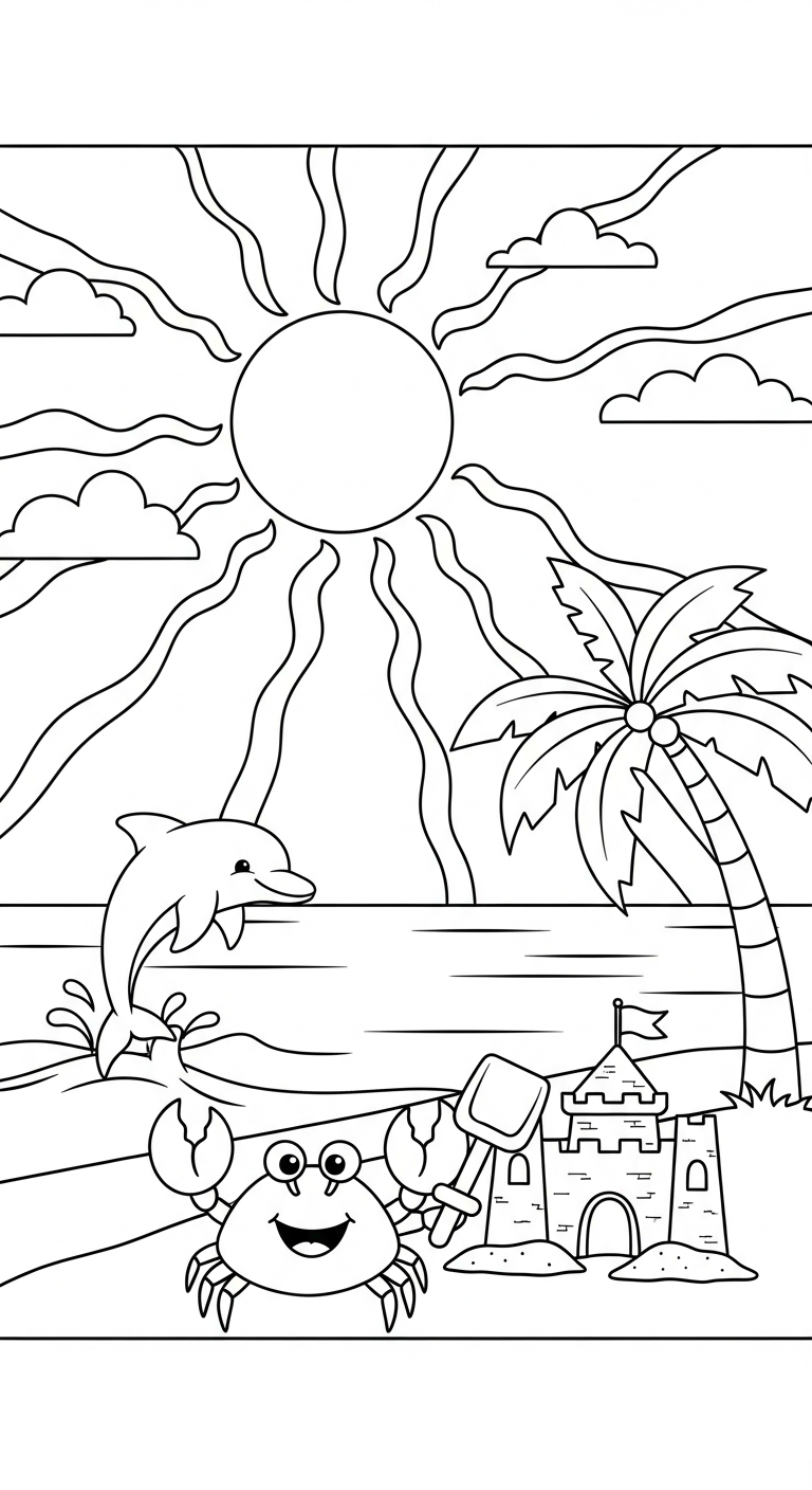 coloriage Été updated a dessiner en ligne