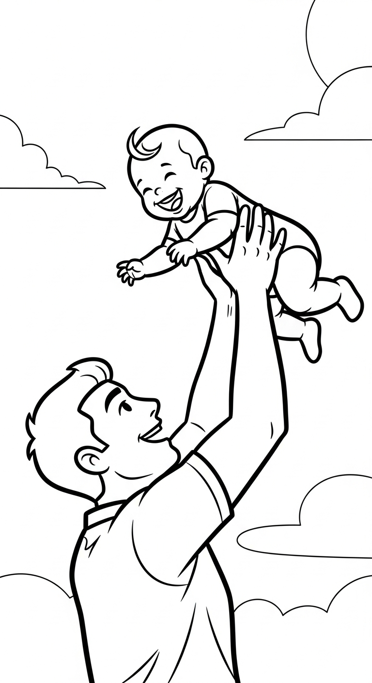 coloriage Famille updated à imprimer pdf 1