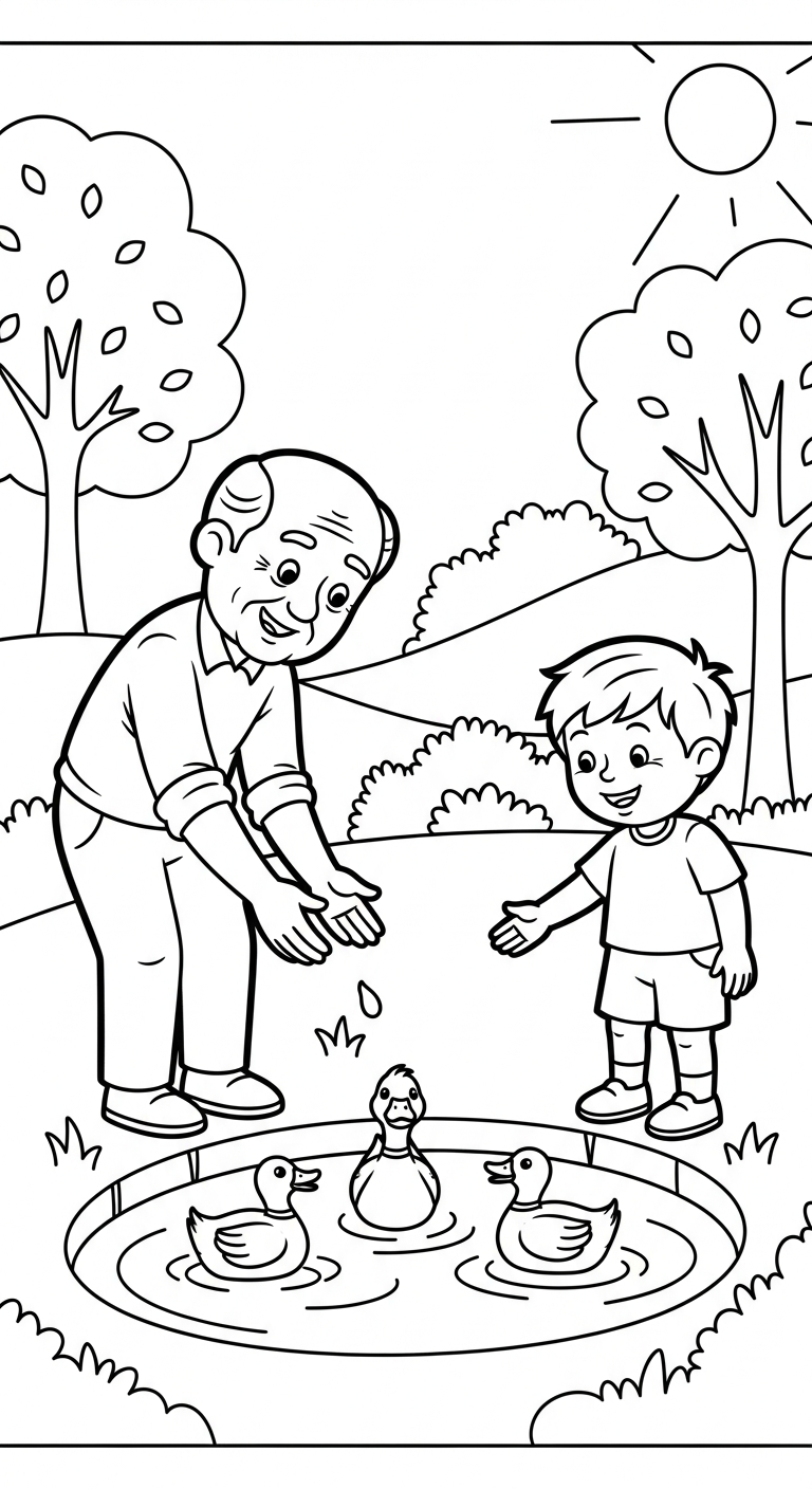 coloriage Famille updated de pour enfants 1