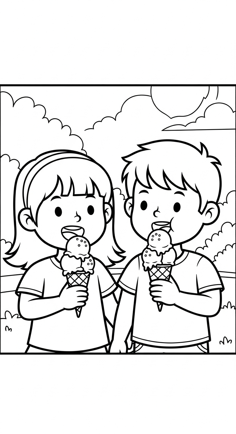 coloriage Famille updated pour enfants à télécharger
