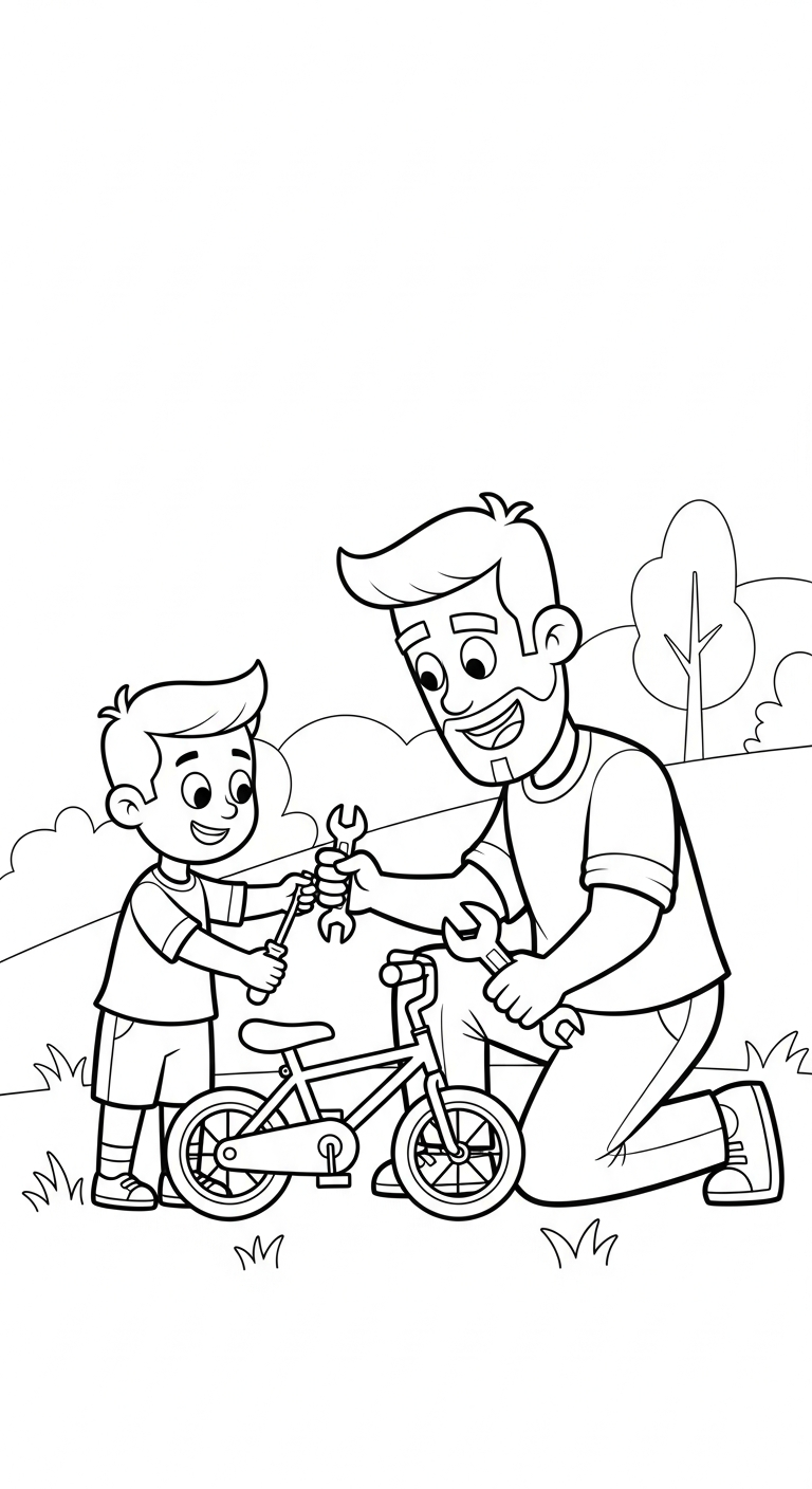 coloriage Famille updated à imprimer pour enfant de 2 ans