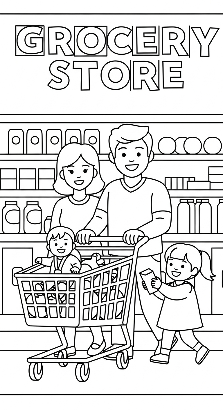 coloriage Famille updated a colorier en ligne 1