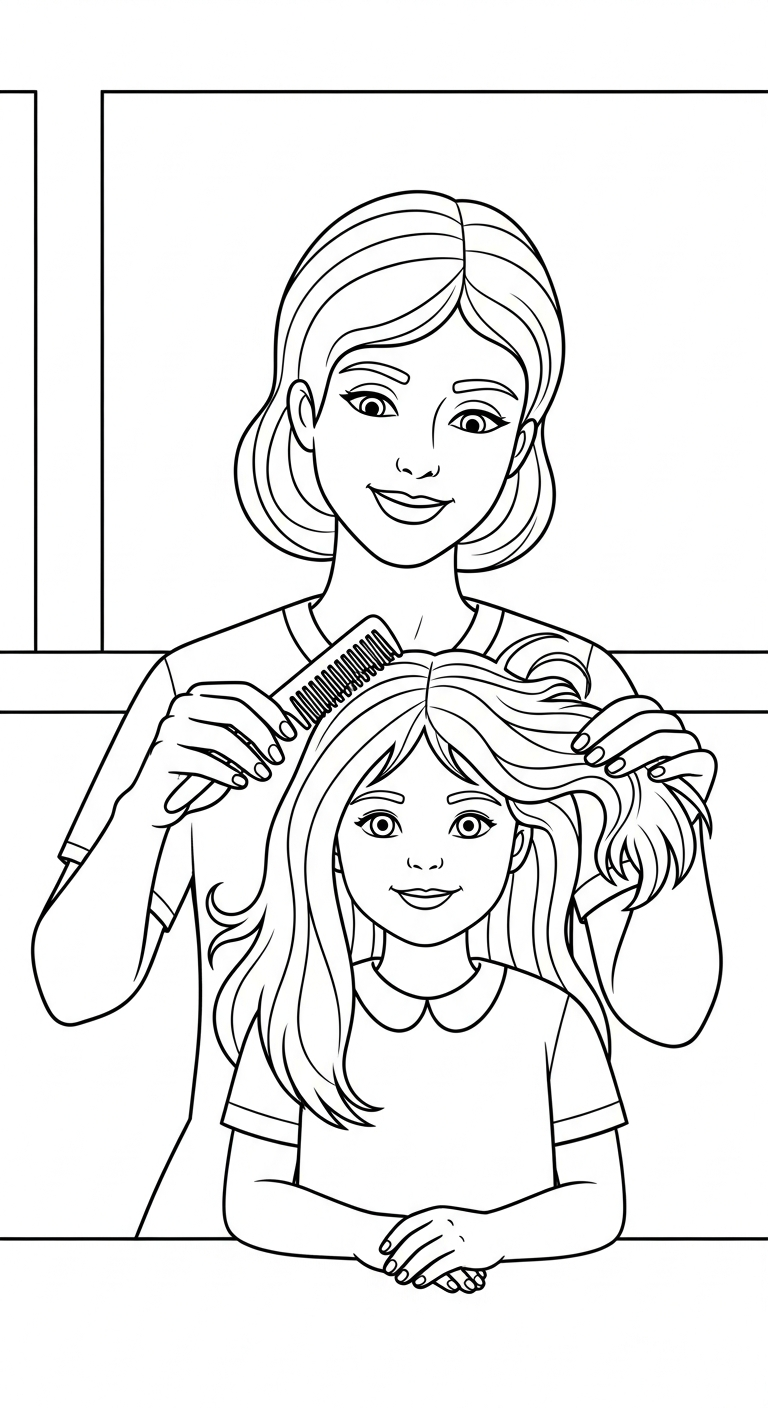 coloriage Famille updated pour primaire