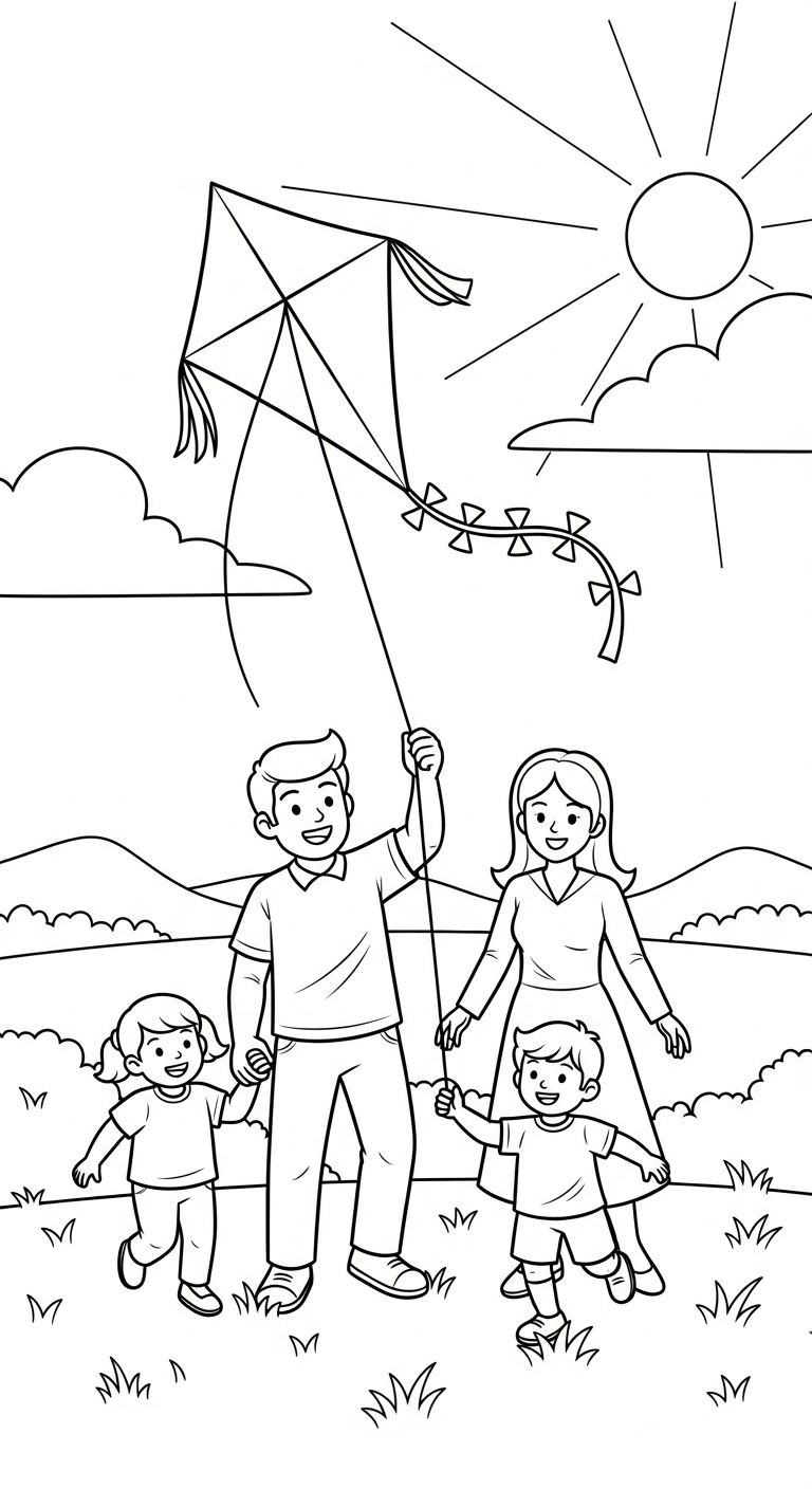 coloriage Famille updated a dessiner en ligne 1