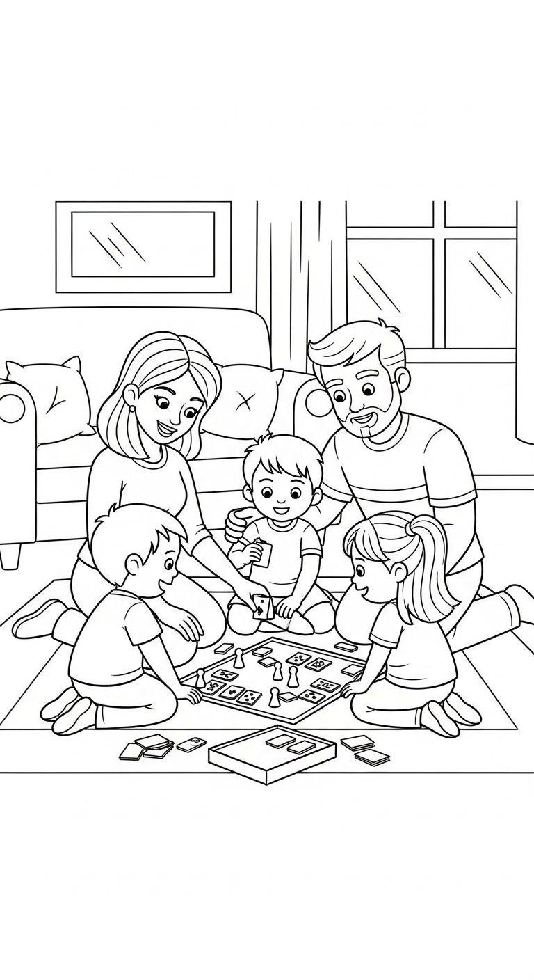 coloriage Famille updated gratuit