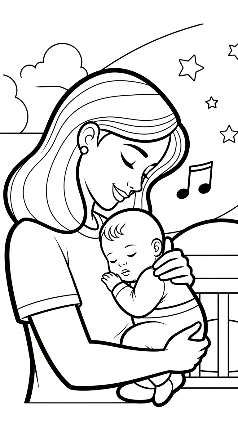 coloriage Famille updated et decoupage 1