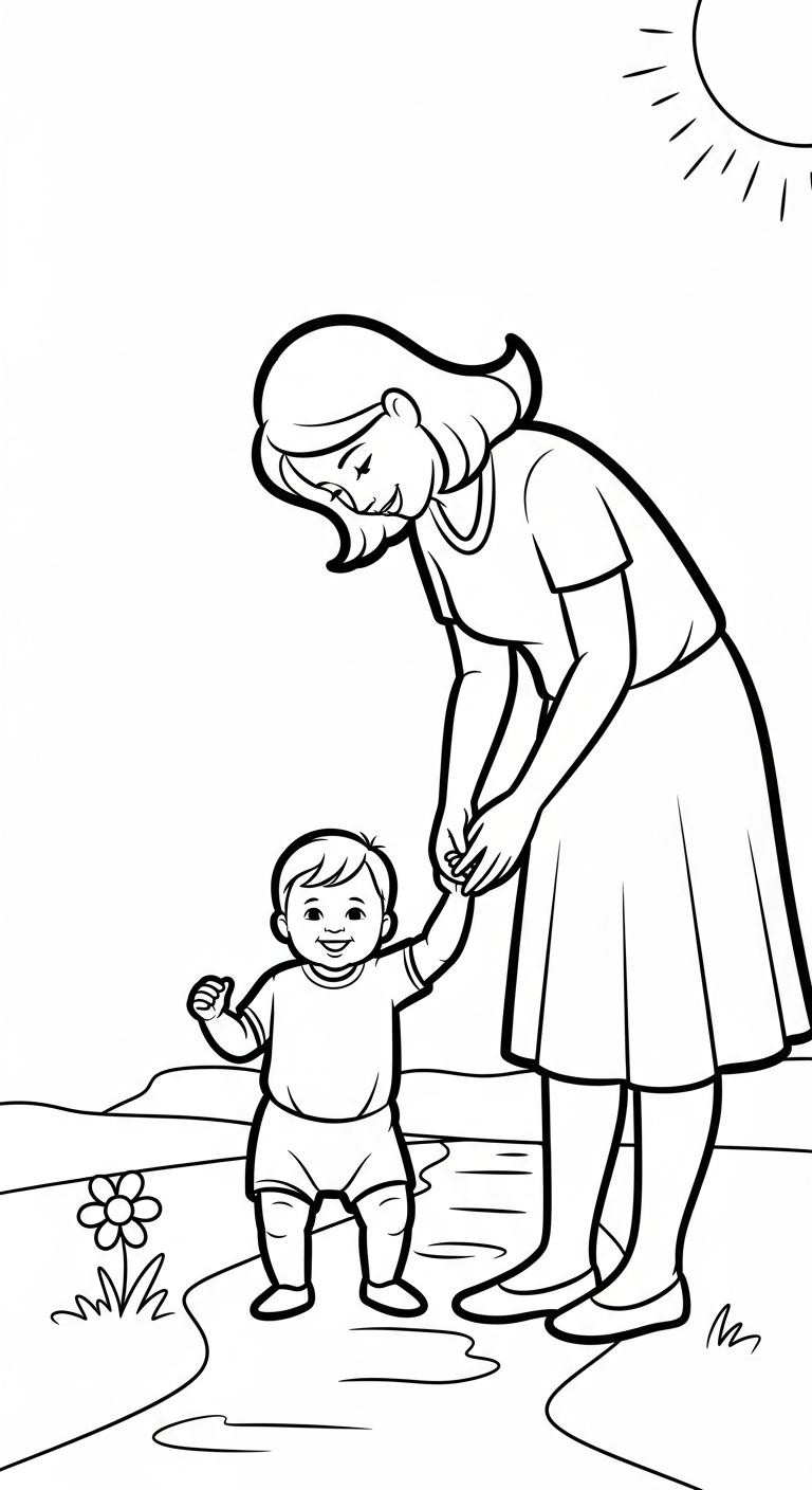 coloriage Famille updated pour enfant a imprimer gratuit