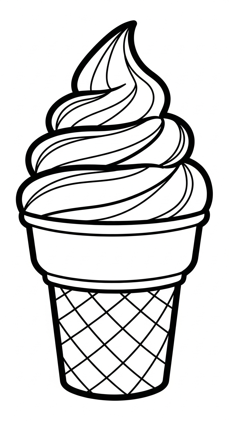 coloriage Glace updated et decoupage