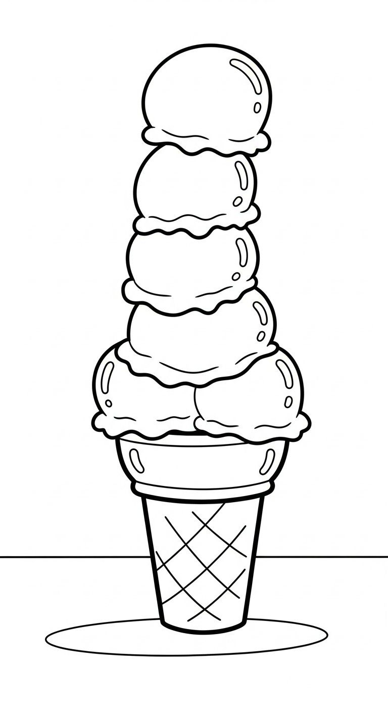coloriage Glace updated educatif pour enfant