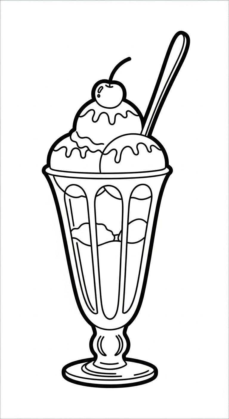 coloriage Glace updated à imprimer