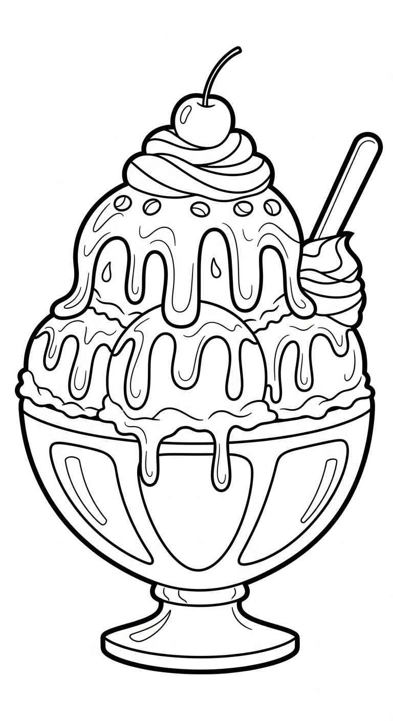 coloriage Glace updated à imprimer pour enfant de 10 ans