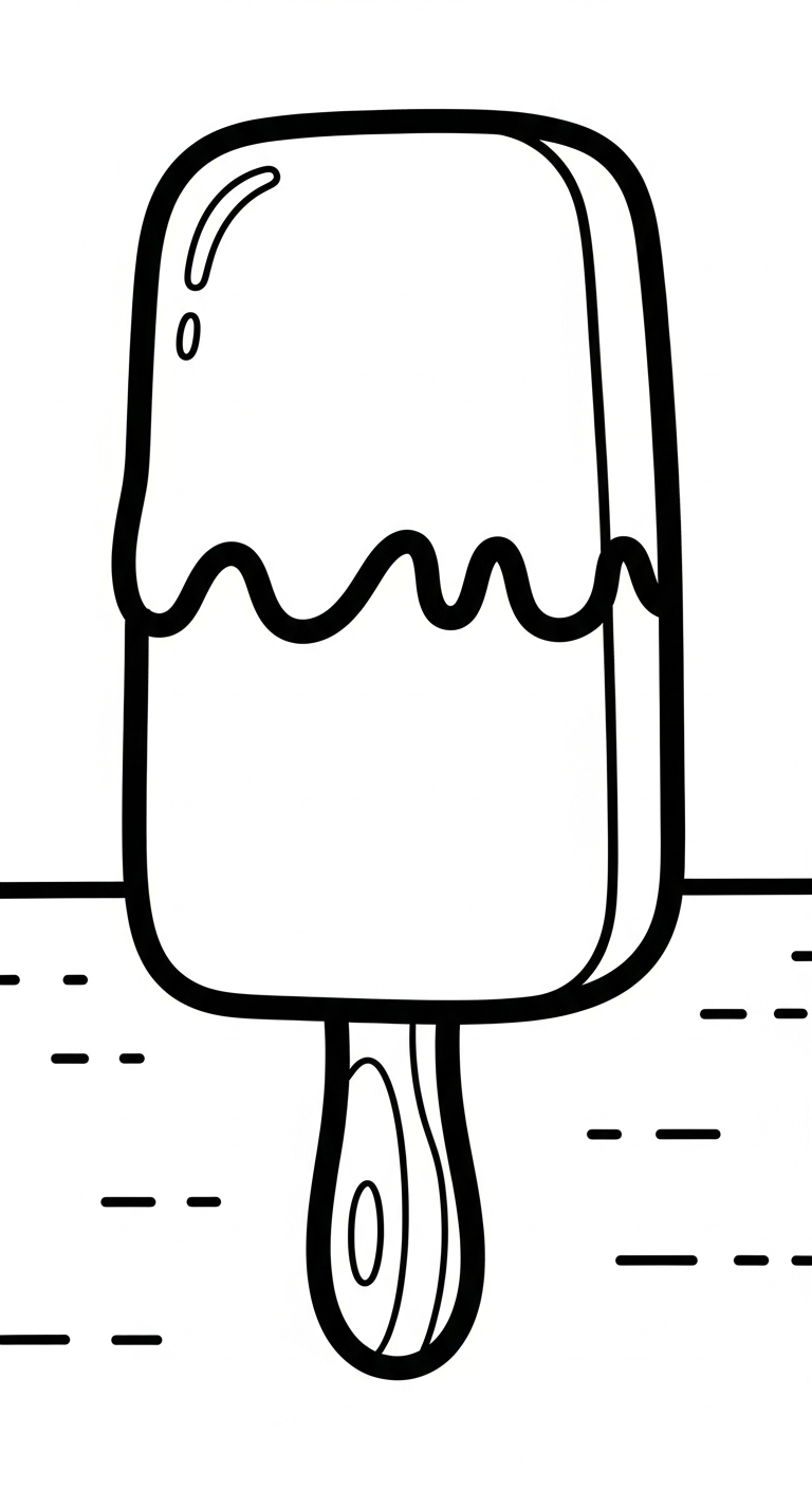 coloriage Glace updated pour enfants à imprimer