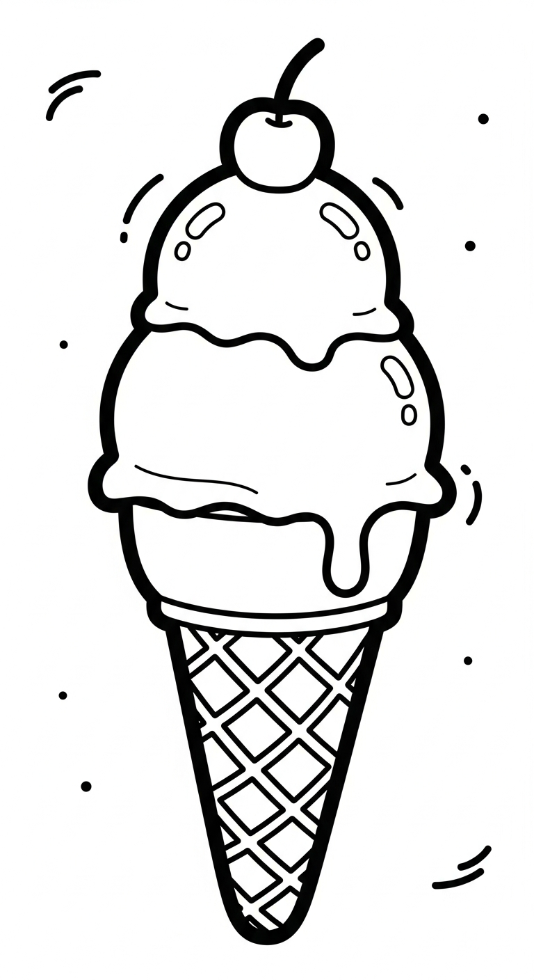coloriage Glace updated pour enfant de 3 ans
