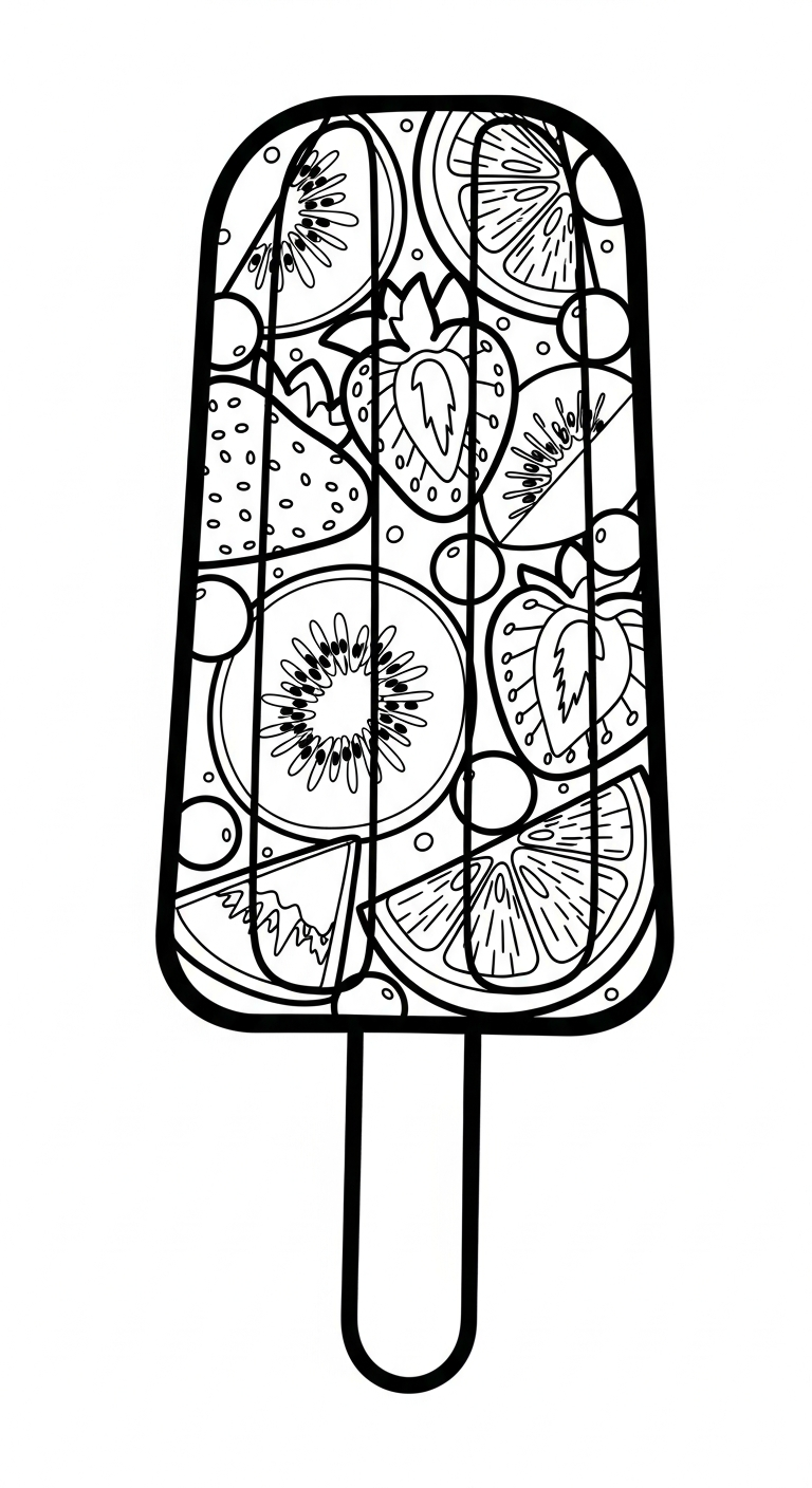 coloriage Glace updated pour enfants