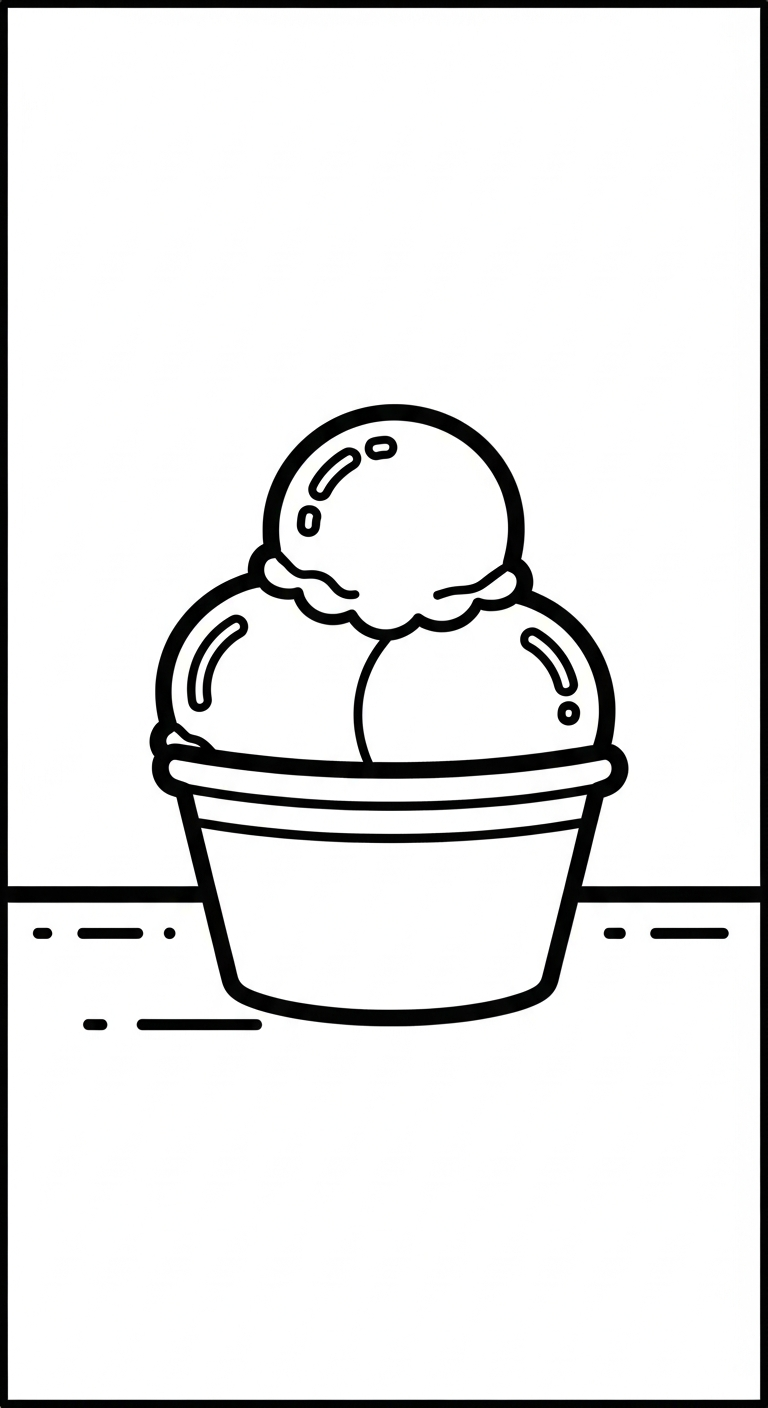 coloriage Glace updated à imprimer pour enfants