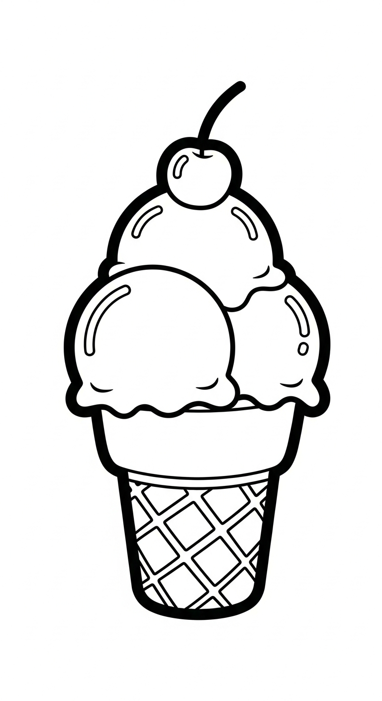 coloriage Glace updated à imprimer pour enfant de 6 ans