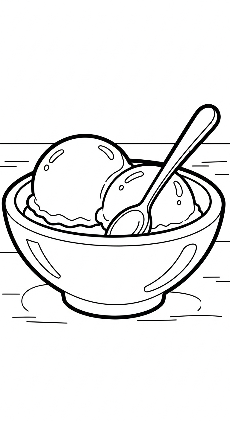 coloriage Glace updated pour enfant à imprimer