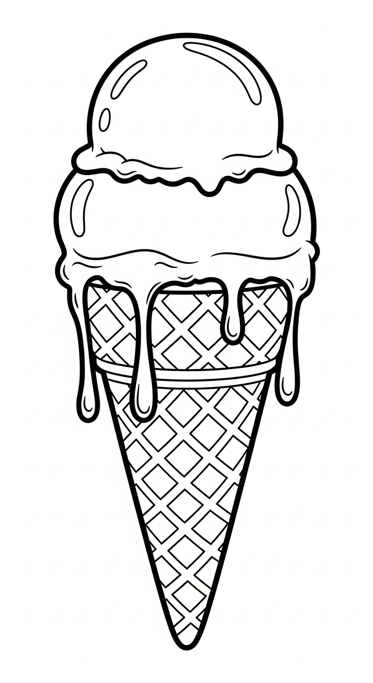 coloriage Glace updated gratuit en ligne