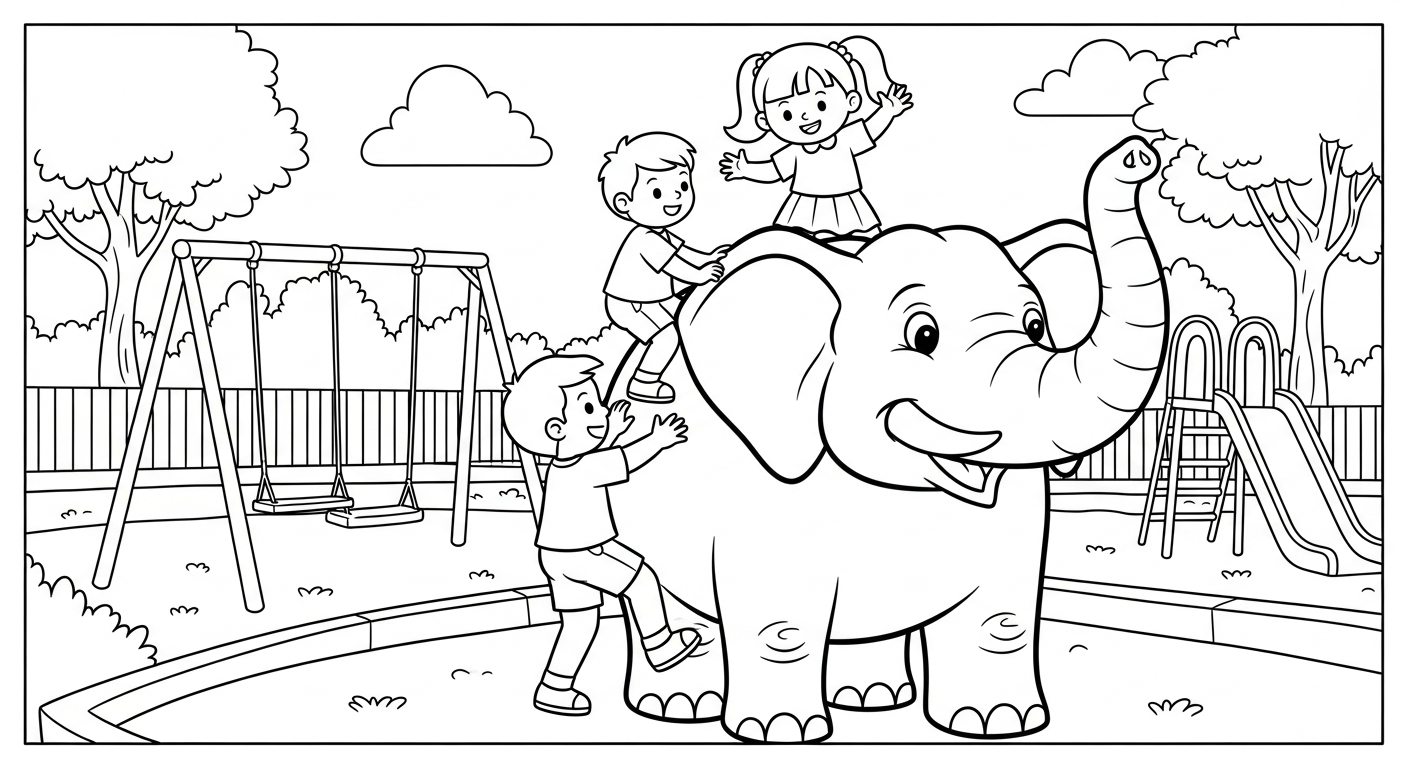 coloriage Parc zoologique pour enfant a imprimer gratuit