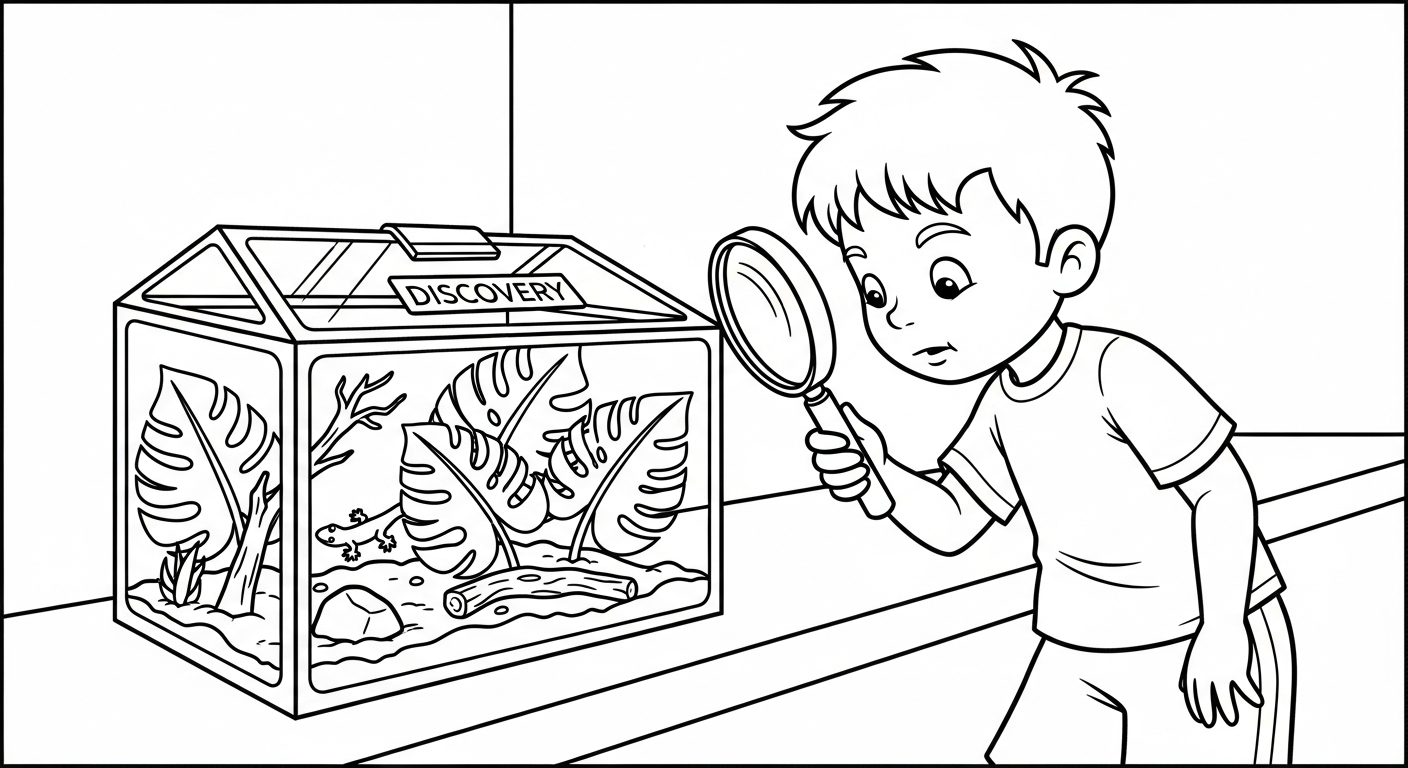 coloriage Parc zoologique pour enfant de 5 ans