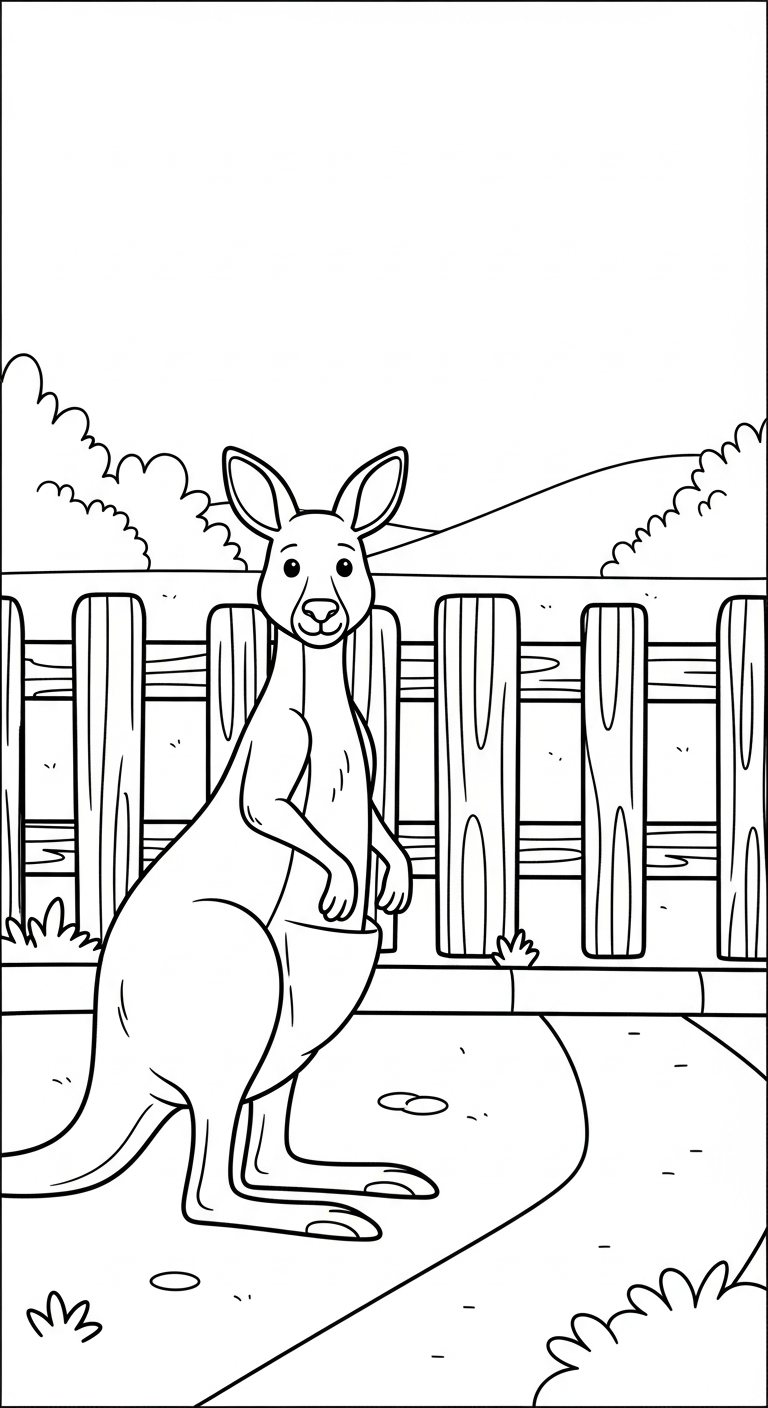 coloriage Parc zoologique et dessin a imprimer