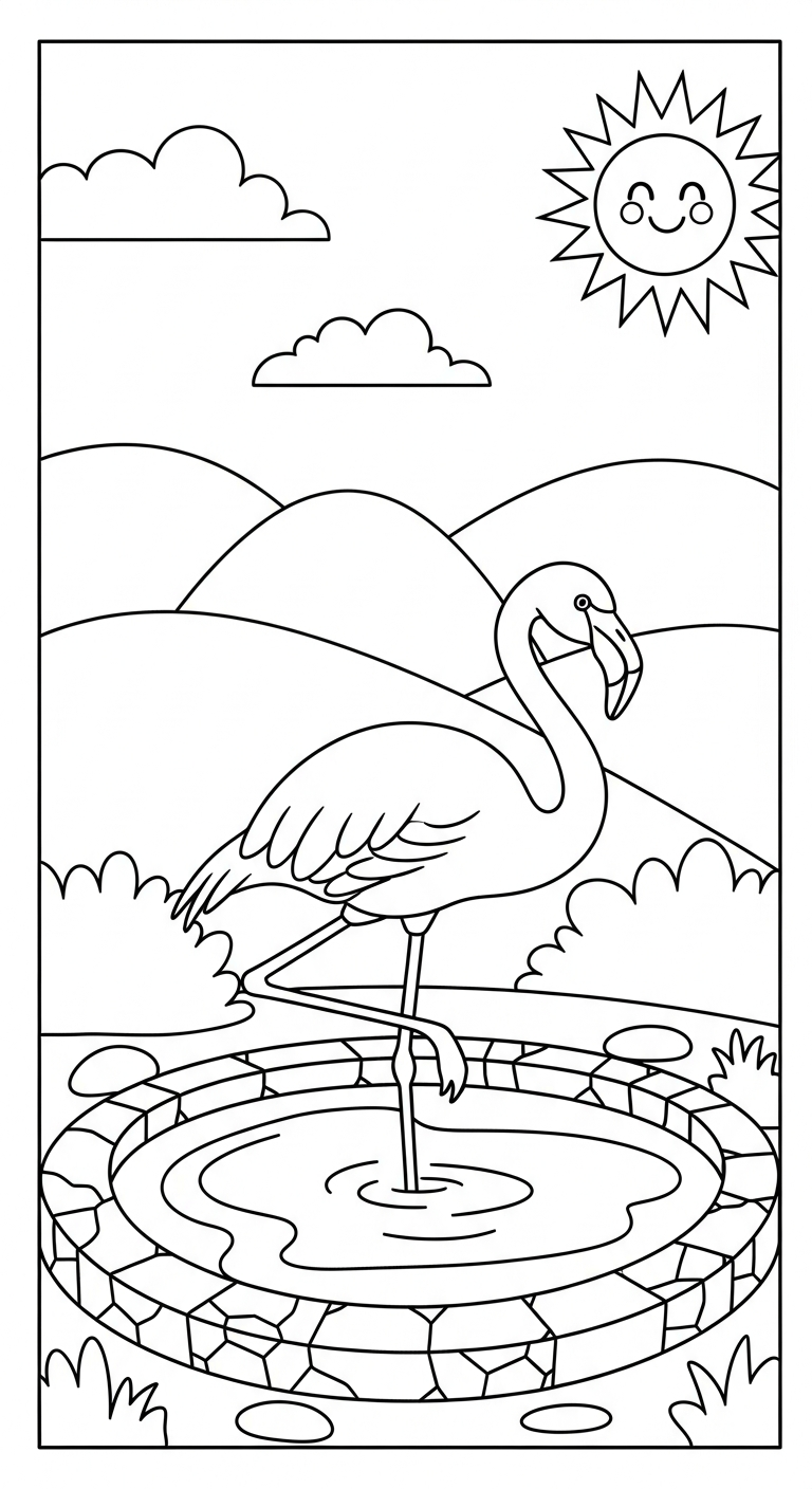 coloriage Parc zoologique et découpage à imprimer