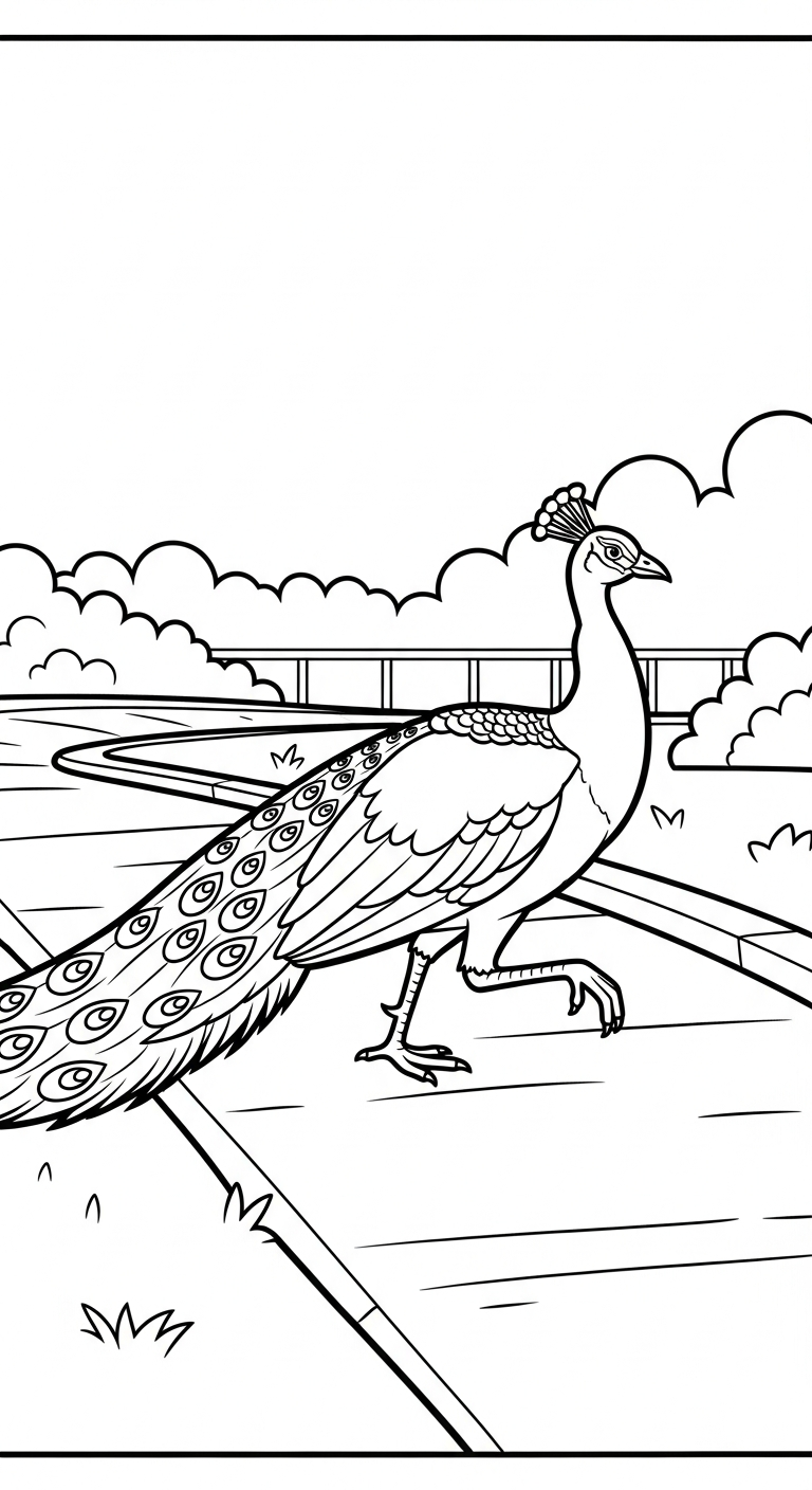 coloriage Parc zoologique pour enfant