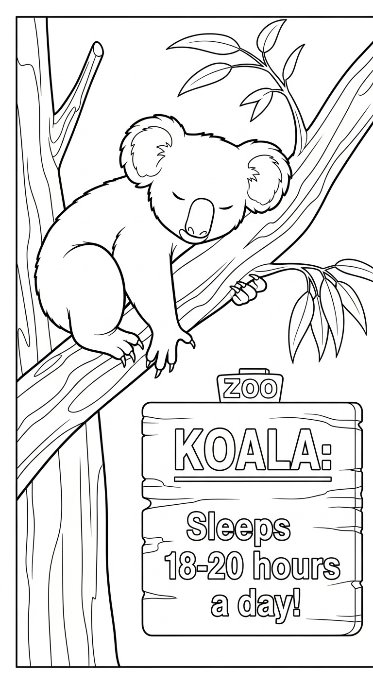 coloriage Parc zoologique pour enfant 1