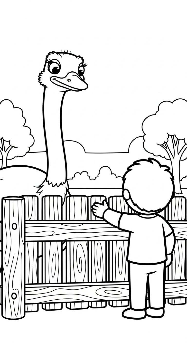 coloriage Parc zoologique pour enfant à imprimer 1