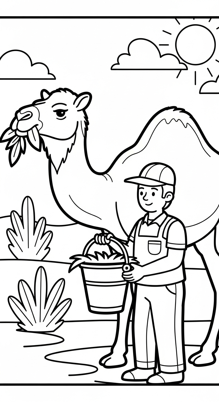 coloriage Parc zoologique gratuit