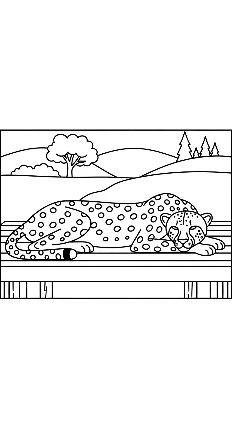 coloriage Parc zoologique à imprimer pour enfant de 10 ans 1