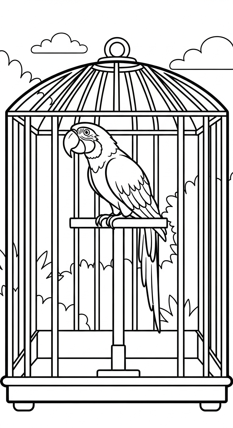 coloriage Parc zoologique gratuit pour enfants 2