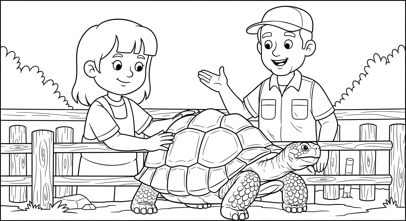 coloriage Parc zoologique a telecharger 1