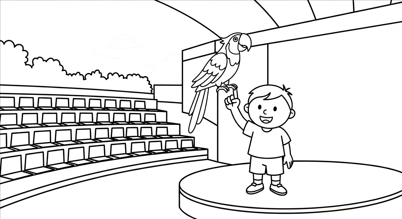 imprimer coloriage Parc zoologique