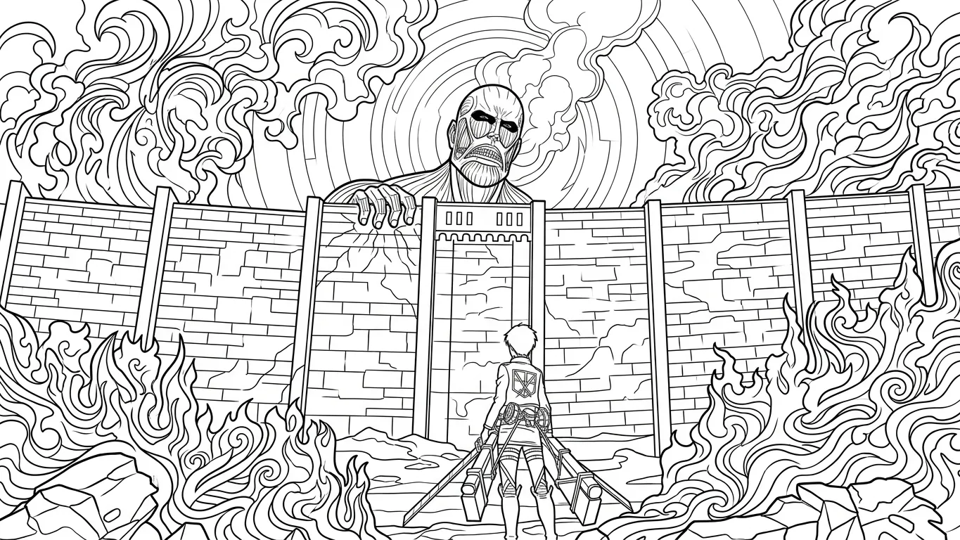coloriage Attack on Titan en ligne