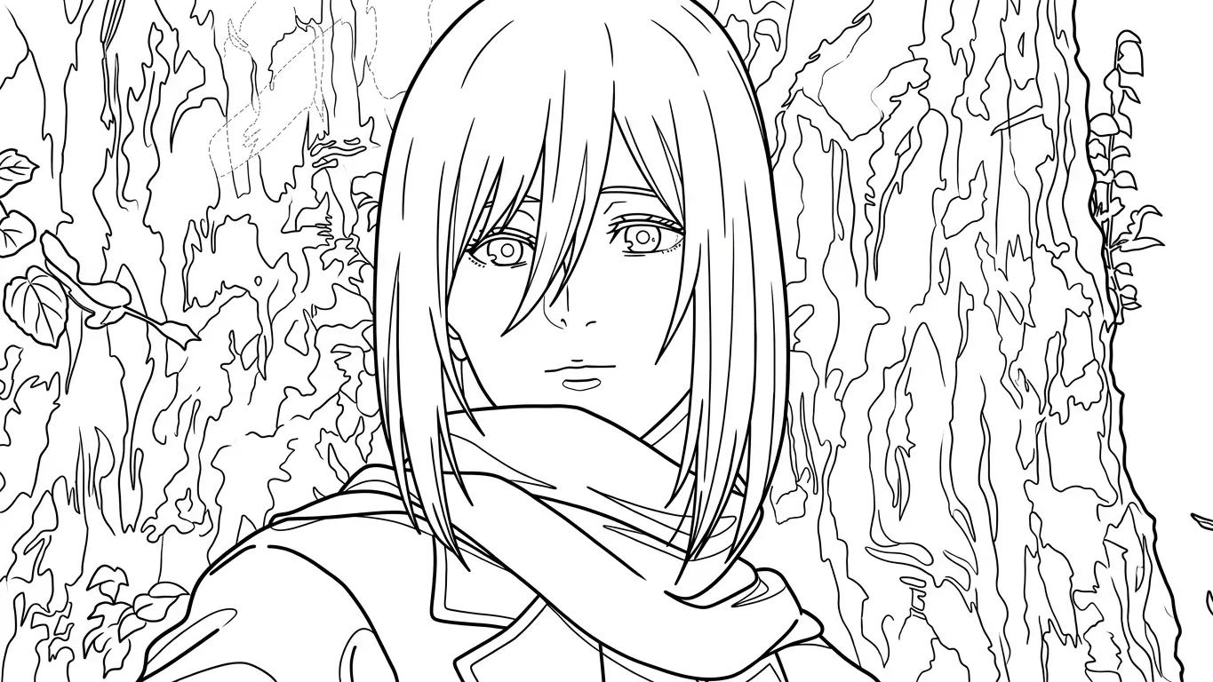 coloriage Attack on Titan pour bebe a imprimer 1