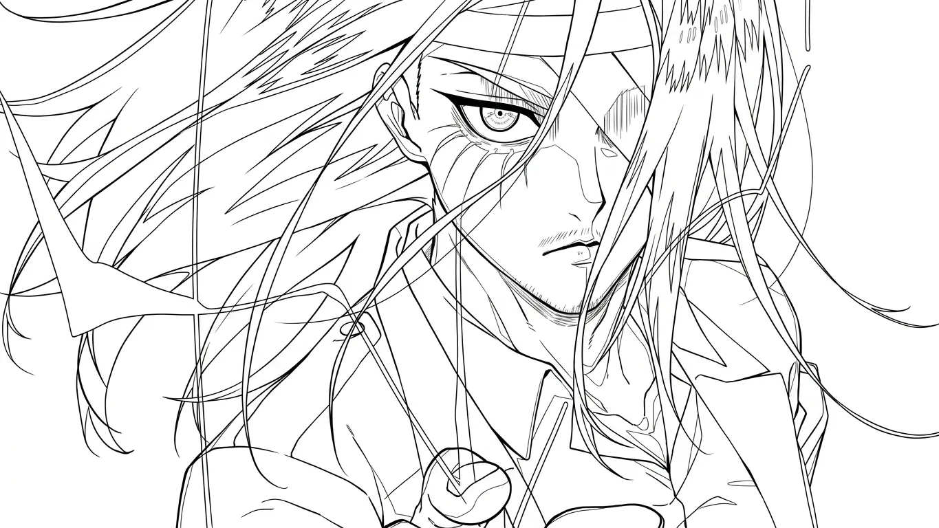 coloriage Attack on Titan pour enfant de 5 ans 1
