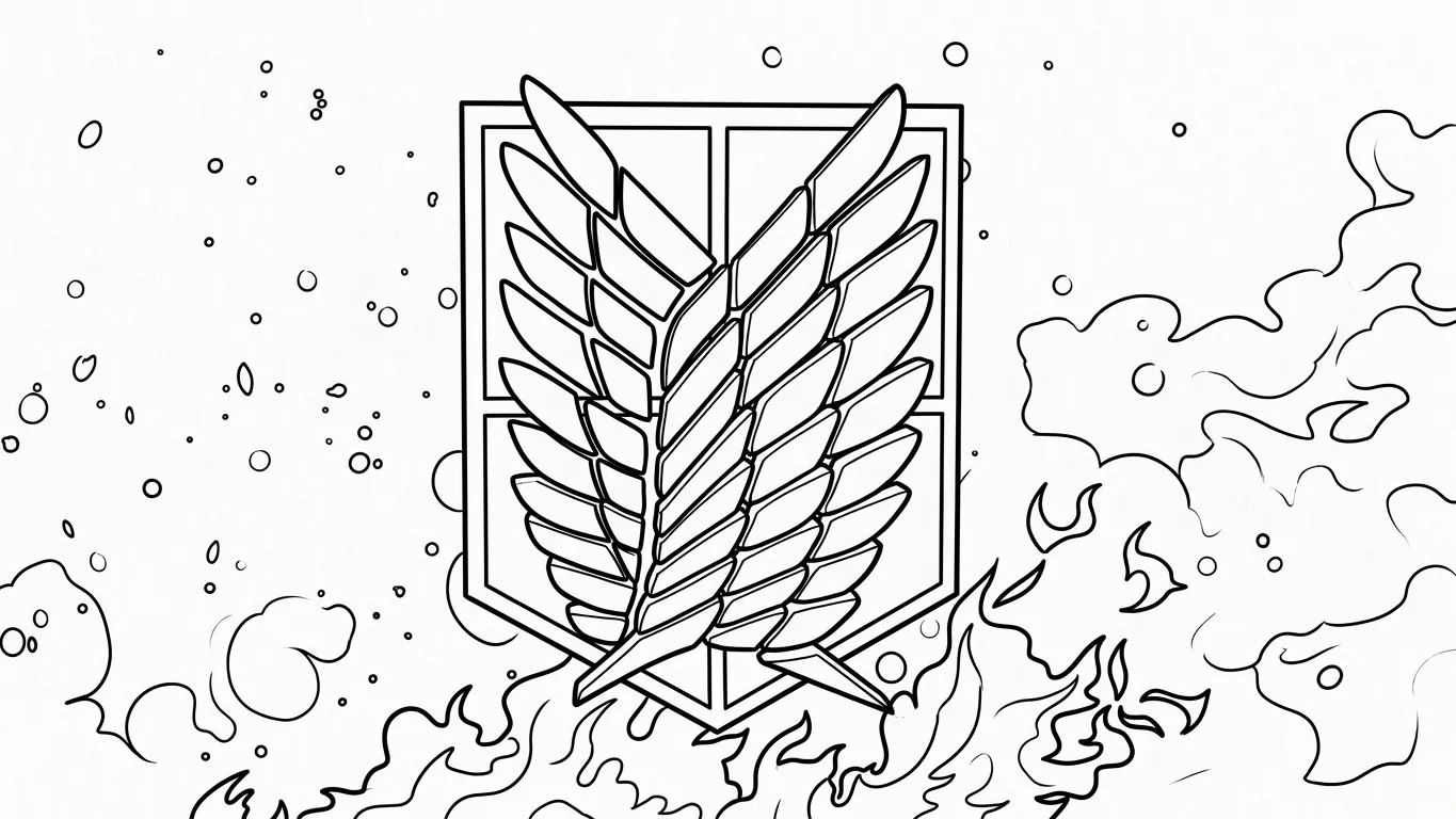 coloriage Attack on Titan pour enfant de 2 ans 1