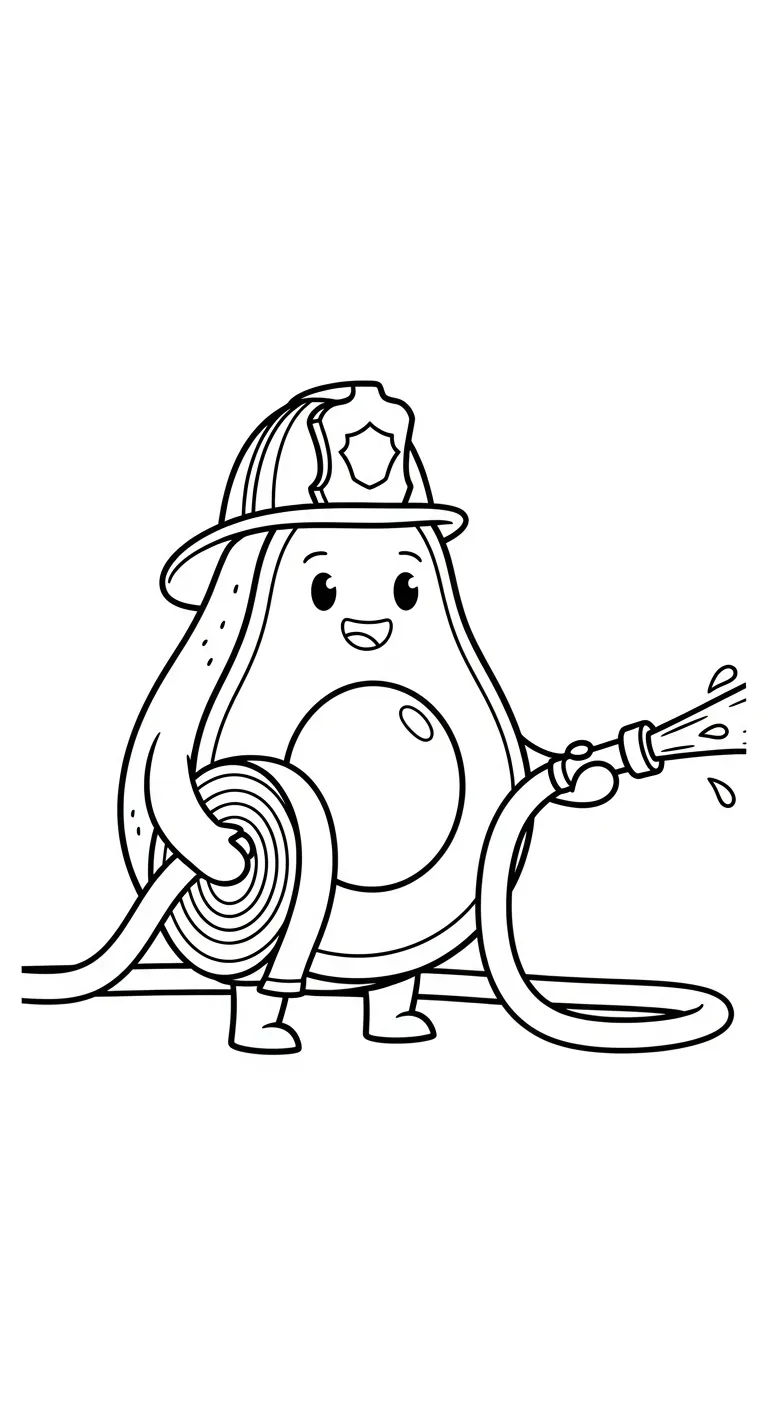 coloriage Avocat et découpage à imprimer