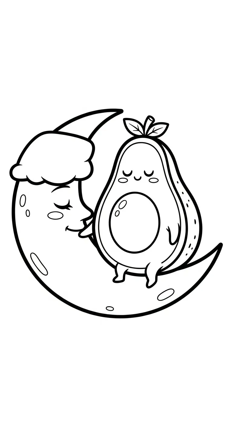image de coloriage Avocat pour enfant